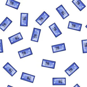 Pattern durable reusable hot cold gel pack cartoon vector Stockillustratie