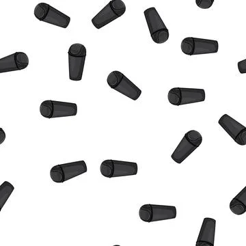 Pattern dustbin trash bin garbage cartoon vector イラスト素材