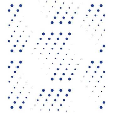 Pattern with dynamic dots Stock Illustration