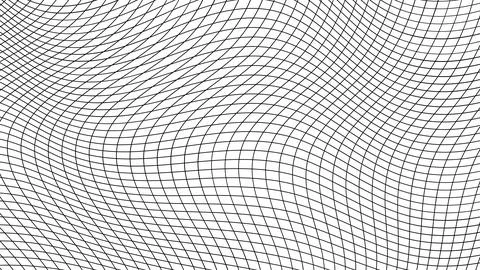 Pattern dynamic grid, thin grid curve, geometric flex wavy lines Illustrazione stock