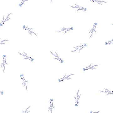Pattern Dynamic lightning striking ground creating electric impact Stock Illustration