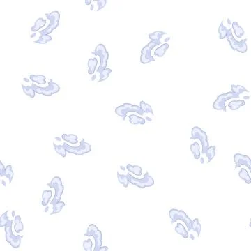 Pattern dynamic speed smoke cloud cartoon effect drawing イラスト素材