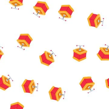 Pattern dynamite tnt bomb cartoon vector Stock Illustration
