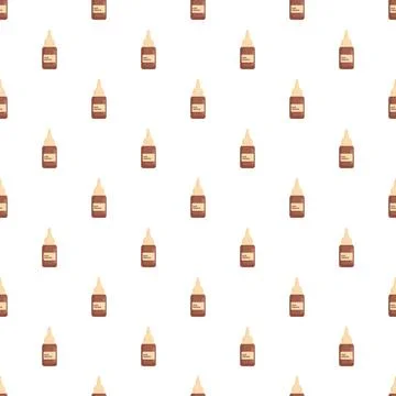 Pattern of ear drops medicine bottles for health care Stockillustratie