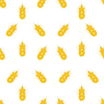 Pattern with ears of wheat Stock Illustration