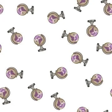 Pattern earth globe cartoon vector sign color 库存插图