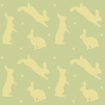Pattern with Easter bunnies Ilustración de archivo