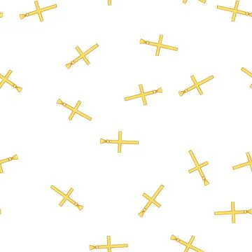 Pattern easter cross christian cartoon vector Stockillustratie