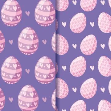 Pattern of easter eggs decoration Illustrazione stock