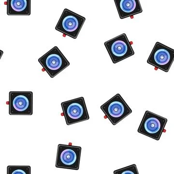 Pattern echo speaker music cartoon vector 스톡 일러스트