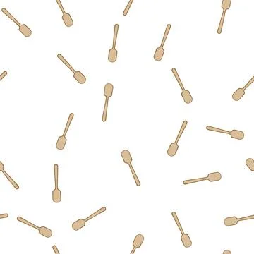 Pattern eco bamboo utensils cartoon vector Stock Illustration