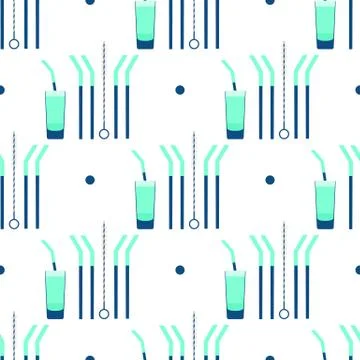 Pattern Eco friendly Zero waste Reusable product 스톡 일러스트