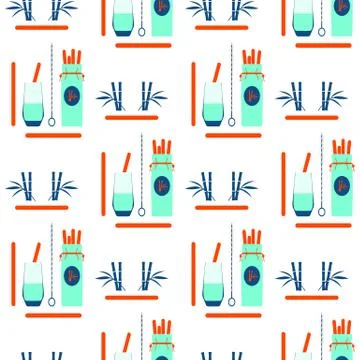 Pattern Eco friendly Zero waste Reusable product 스톡 일러스트