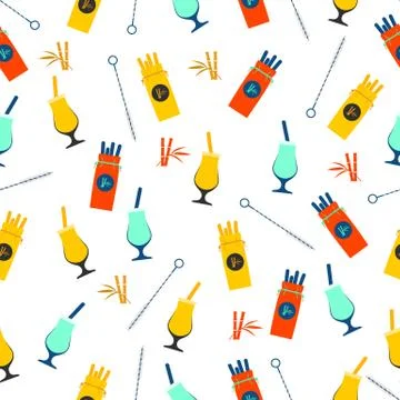 Pattern Eco friendly Zero waste Reusable product Illustrazione stock