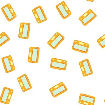 Pattern eco shower timer cartoon vector 库存插图