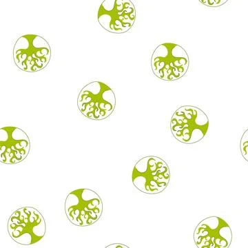 Pattern eco tree of life cartoon vector 스톡 일러스트