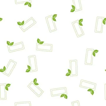 Pattern eco vegan product label cartoon vector 스톡 일러스트
