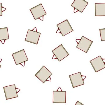 Pattern ecofriendly fabric grocery bag cartoon vector Stock Illustration
