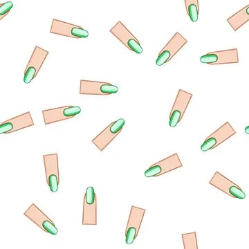 Pattern edge nail shape cartoon vector Illustrazione stock