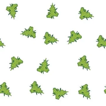 Pattern edibles weed bud cartoon vector Stock Illustration
