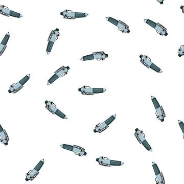 Pattern education pen character cartoon vector Stock Illustration