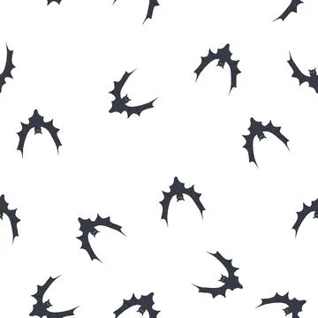 Pattern eerie bat halloween cartoon vector Stock Illustration