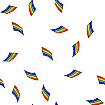 Pattern effect rainbow cartoon vector Stock Illustration