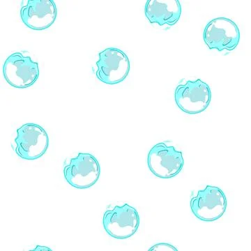 Pattern effect soap bubble explosion cartoon vector 스톡 일러스트