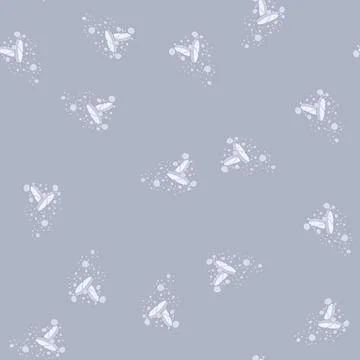 Pattern effervescent tablets falling in water, dissolving and releasing bubbl Illustrazione stock