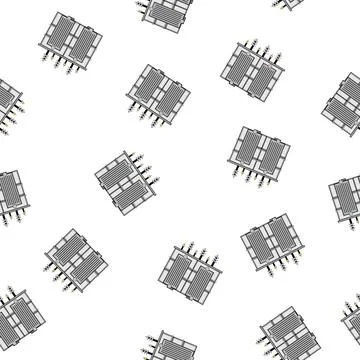 Pattern efficiency electrical transformer cartoon vector Stock Illustration