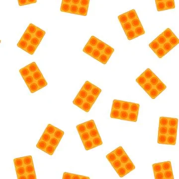 Pattern efficiency fresh herb freezing tray cartoon vector 库存插图