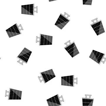Pattern efficiency solar panels cartoon vector 스톡 일러스트