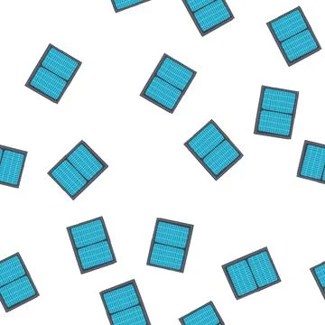 Pattern efficiency solar panels cartoon vector 스톡 일러스트