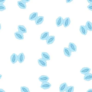 Pattern elastic disposable shoe covers cartoon vector Stock Illustration