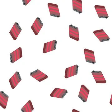 Pattern electric battery energy cartoon vector Stock Illustration