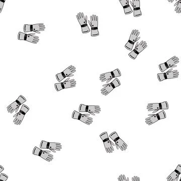 Pattern electric gloves heated cartoon vector 库存插图