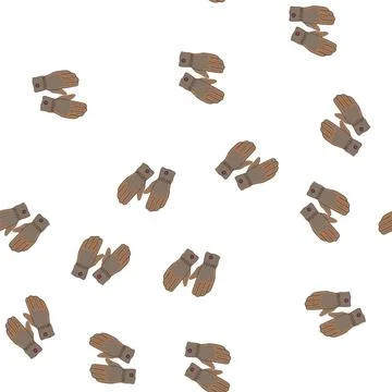 Pattern electric gloves heated cartoon vector 库存插图