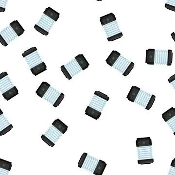 Pattern electric lantern camp lamp cartoon vector 库存插图