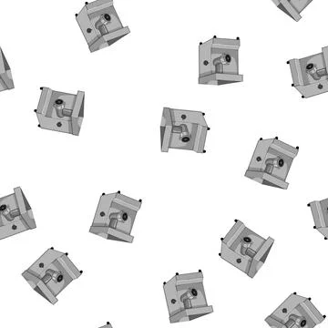 Pattern electric meat grinder cartoon vector Stock Illustration