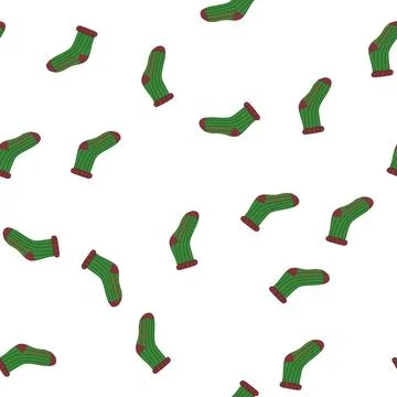 Pattern electric socks heated cartoon vector 스톡 일러스트