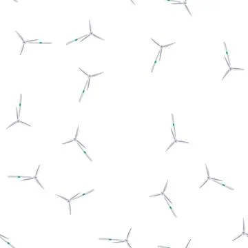 Pattern electric wind turbine cartoon vector Illustrazione stock