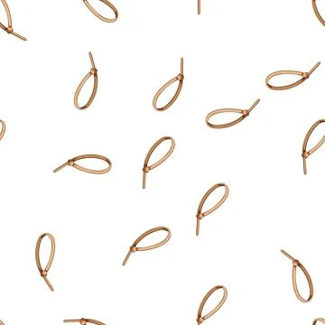 Pattern electrician cable ties cartoon vector Stockillustratie