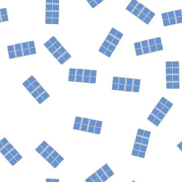Pattern electricity solar panels cartoon vector Illustrazione stock