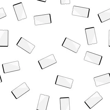 Pattern electronic phone glass screen cartoon vector 스톡 일러스트