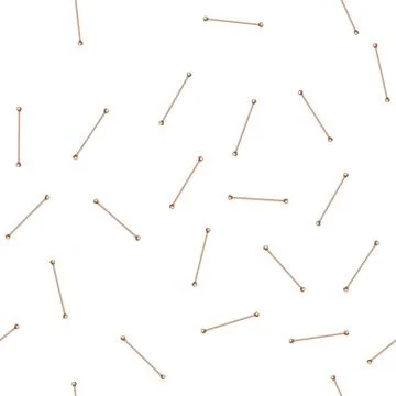 Pattern Elegant copper curtain rod with decorative finials Stock Illustration