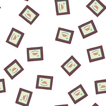 Pattern elegant diploma cartoon vector Stock Illustration