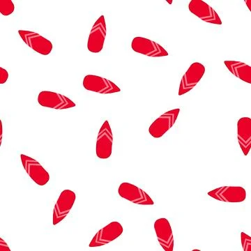 Pattern elegant red almond nail shape with polish art Stock Illustration