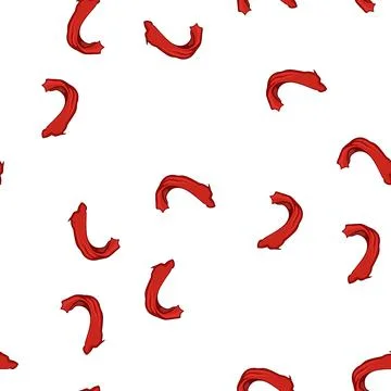 Pattern elegant red dreapery cartoon vector Illustrazione stock