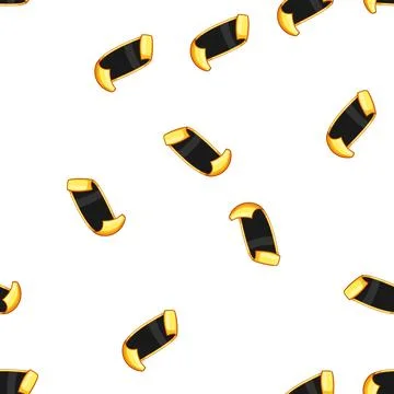 Pattern elegant sticker golden luxury cartoon vector Stock Illustration