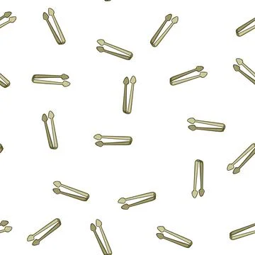 Pattern elegant sugar cube tongs cartoon vector 库存插图
